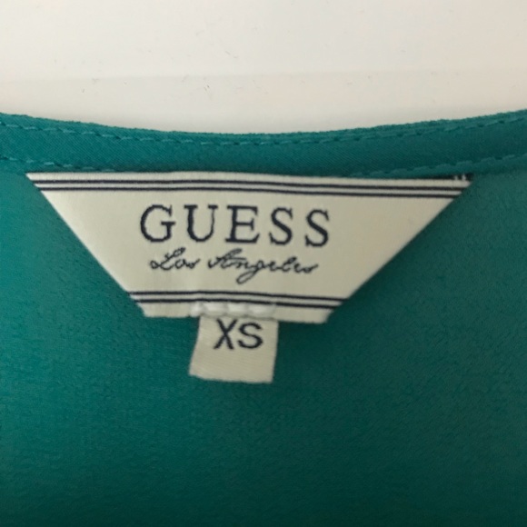 Guess Sheer Tribal Stitch Top - Picture 4 of 5